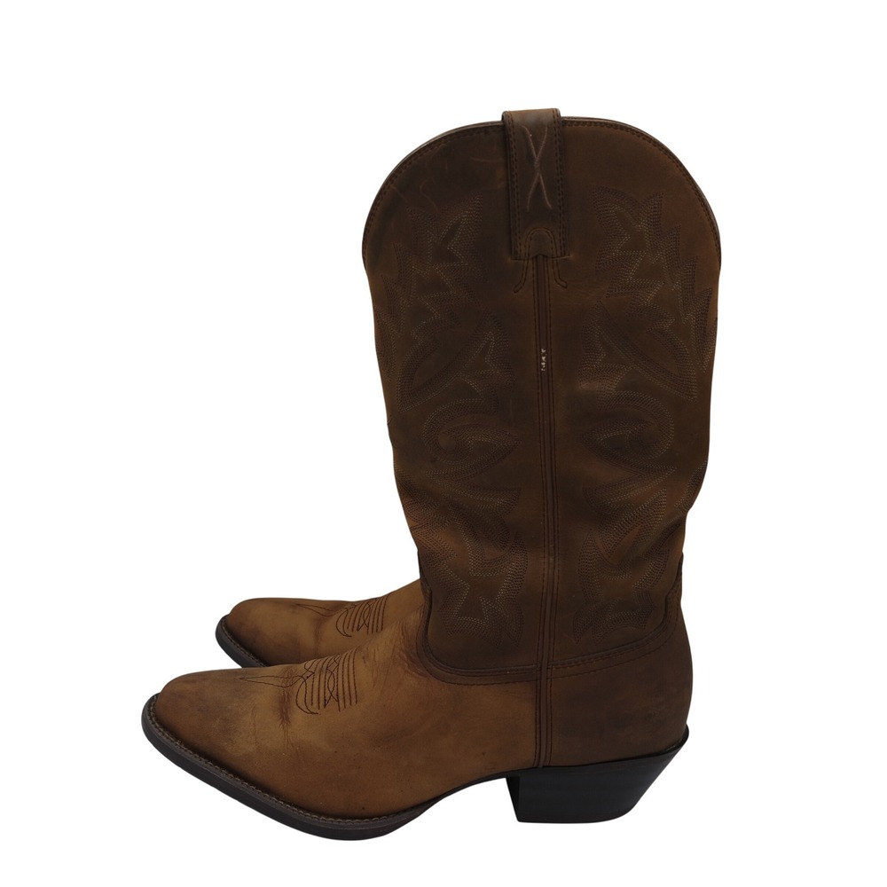Twisted X 12" Classic Western R-Toe Mens Brown Leather Cowboy Boots Men's Size 9